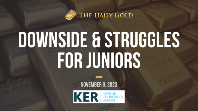 Interview: Juniors Struggling & GDX/GDXJ Downside