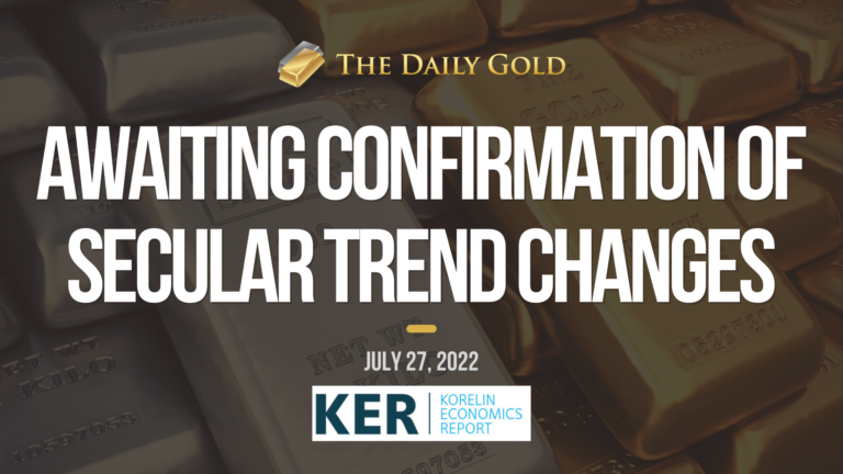Interview: Awaiting Confirmation of Secular Change in Stock Market & Gold